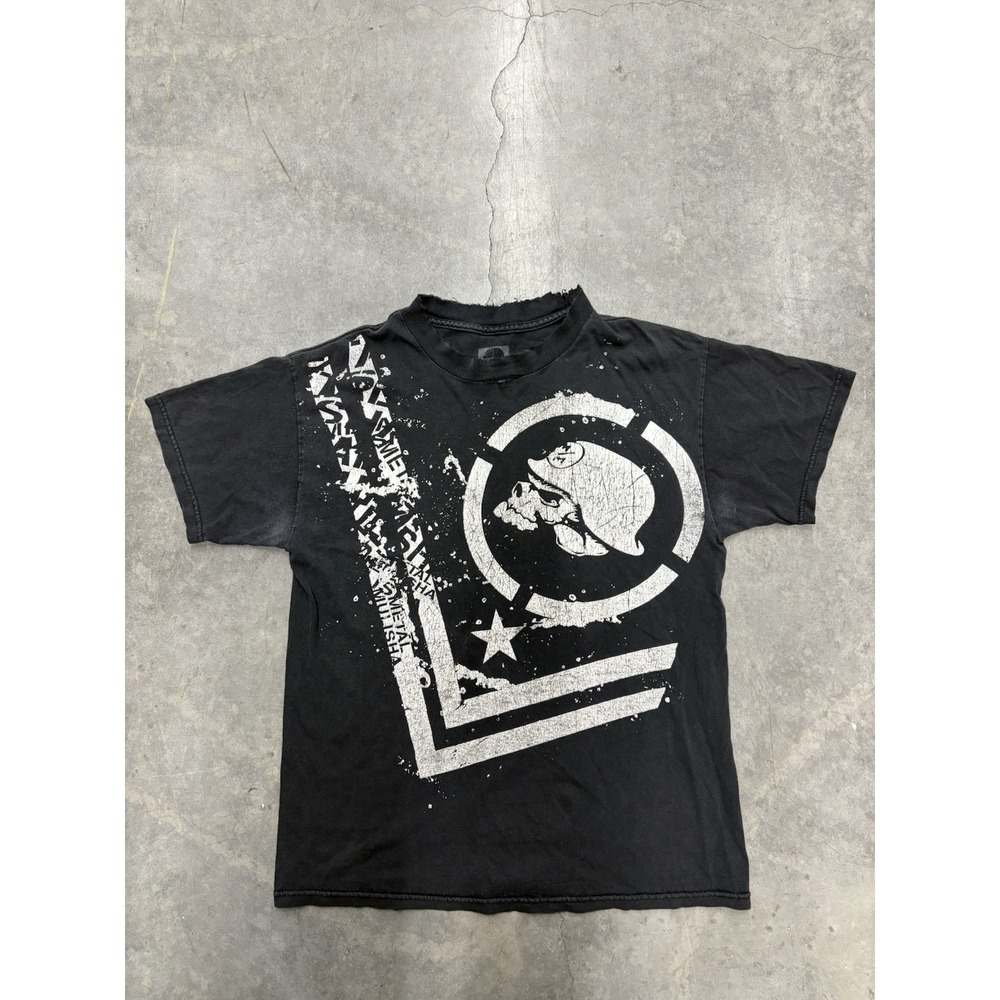 Y2K Vintage Thrashed Metal Mulisha T-Shirt Men's Medium, Motocross Grunge
